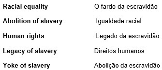 Atividade de Inglês sobre o Dia da Consciência Negra com Gabarito - Anos  Finais