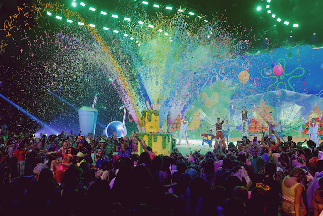 SANTA MONICA, CALIFORNIA - JULY 13: Slime is sprayed on stage at Nickelodeon Kids' Choice Awards 2024 at Barker Hangar on July 13, 2024 in Santa Monica, California. (Photo by Frazer Harrison/Getty Images for Nickelodeon) SANTA MONICA, CALIFORNIA - JULY 13: Slime is sprayed on stage at Nickelodeon Kids' Choice Awards 2024 at Barker Hangar on July 13, 2024 in Santa Monica, California. (Photo by Frazer Harrison/Getty Images for Nickelodeon)