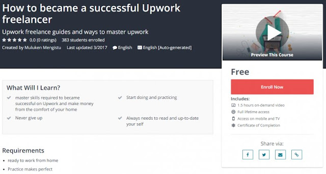 [100% Free] How to became a successful Upwork freelancer