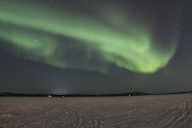 Aurora Borealis on Lake Inari, Finland