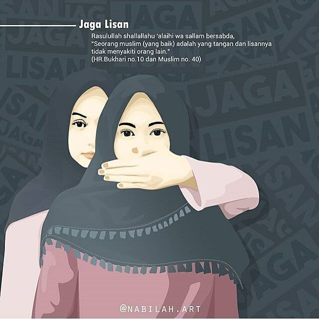  Kata  Motivasi  Wallpaper Anime Hijab Muslimah Cartoon Hijabi