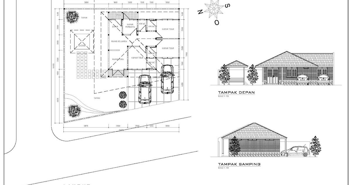 Gambar Lomba Desain Rumah Kayu 2014 - House Q