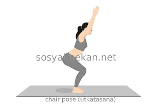 chair pose (utkatasana)