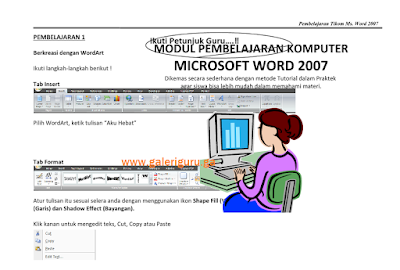 Download Contoh Modul TIKOM Kelas 4 Format Word