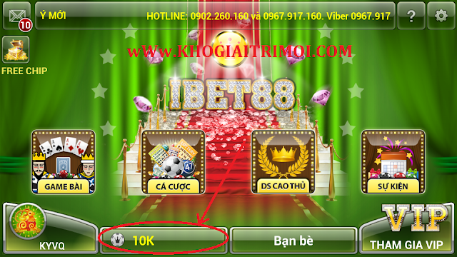 Hướng dẫn nạp Chip trong game bài iBet88