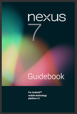 Google / Asus Nexus 7 Tablet Manual Cover