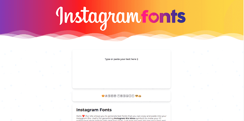instagram Fonts Generator Html5 Blogger Script - Responsive Blogger Template