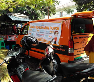 Mobil keliling loket pembayaran paspor