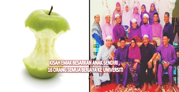 Kisah Seorang Ibu Tabah Membesarkan Anak 16 Orang Sendirian, Semuanya Berjaya Ke Universiti Harus Dijadikan Contoh