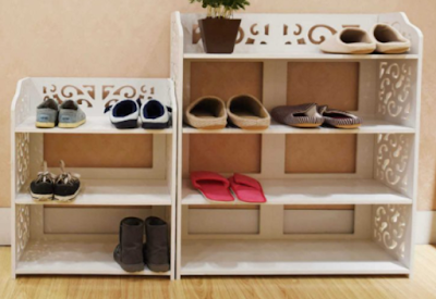 Model Rak Sepatu Kayu Minimalis Paling Inovatif Terbaru