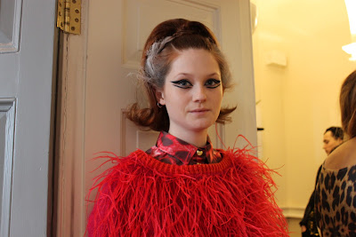 Dress Model  London on Bang Bang You Re Dead  London Fashion Week  Katie Eary Aw11