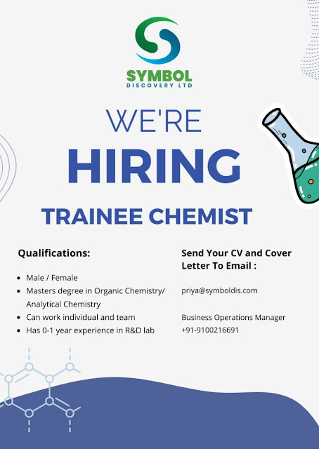 Symbol Discovery Hiring For Trainee Chemist