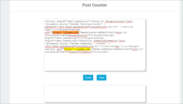 Cara Mengetahui Jumlah Postingan Blog Orang Lain
