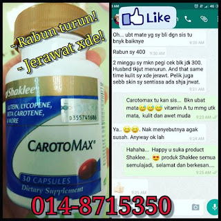 Shaklee Labuan; Shaklee kudat; Shaklee Tawau; Shaklee Kuching; Shaklee Lawas; Shaklee Sandakan; Shaklee Johor; Shaklee Penang; Shaklee Sabah; testimoni carotomax 