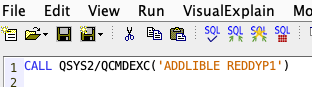 QCMDEXC in SQL