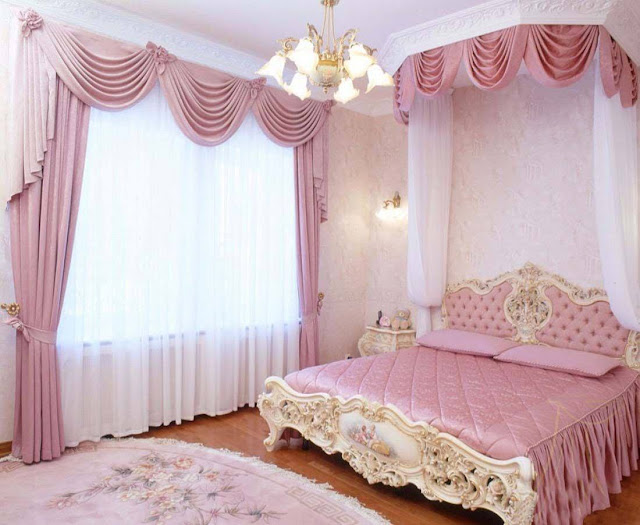 Stylish curtain designs for bedroom and curtain colors for girls bedroom