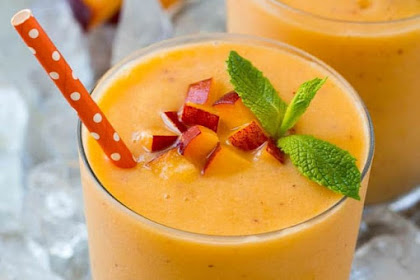 Peach Smoothie #healthydrink #summer