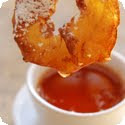 Beignets aux Pommes, Sauce Abricot (Apple Fritters with Apricot Sauce)