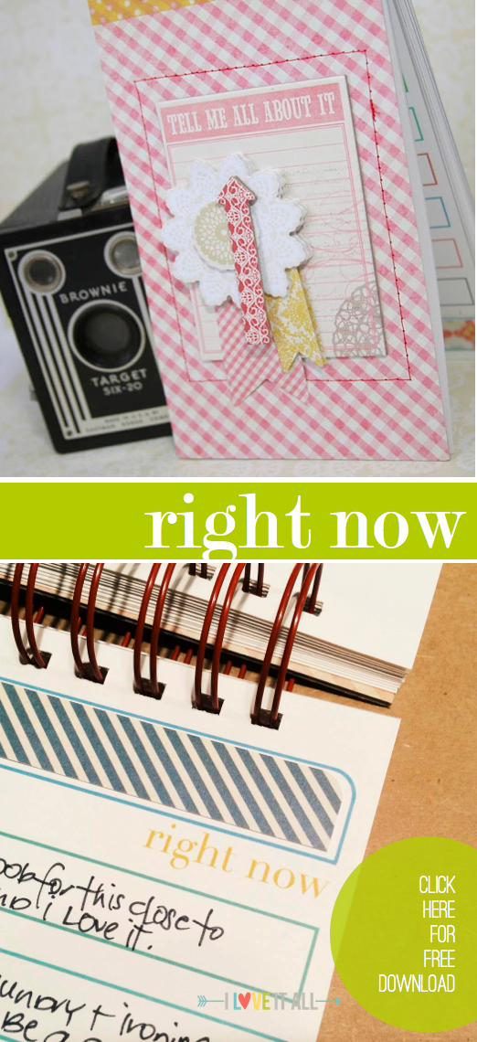 #scrapbooking #rightnow #currents #currently #minialbum #download #printable #iloveitall