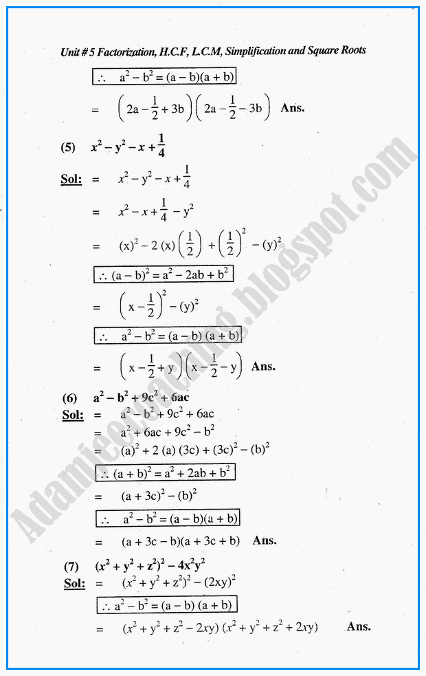 exercise-5-2-factorization-hcf-lcm-simplification-and-square-roots-mathematics-notes-for-class-10th