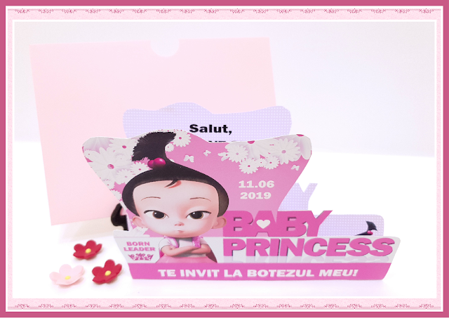 invitatii botez Baby Princess