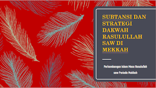 Selama sekitar 13 tahun, Rasulullah saw berdakwah di Mekkah. Materi yang disampaikan dalam dakwah beliau selama di Mekkah langsung terfokus kepada subtansinya, yaitu mengenai tauhidullah (mengesakan Allah swt). Masyarakat Mekkah pada saat itu sedang dilanda berbagai krisis dan yang paling menonjol adalah krisis ketuhanan.  Adapun yang disampaikan oleh Nabi Muhammad saw untuk masyarakat yaitu sebagai berikut:  Ajakan kepada tauhid dan beribadah hanya kepada Allah swt, pembuktian mengenai risalah, kebangkitan dan hari pembalasan (hari kiamat), neraka dan siksaannya, syurga dan nikmatnya, argumentasi terhadap orang musyrik dengan menggunakan bukti rasional dan ayat-ayat kauniyah. Menyampaiakn kepada umat tentang dasar-dasar umum bagi perundang-undangan dan akhlak mulia yang menjadi dasar terbentuknya suatu masyarakat dan penyikapan dosa orang musyrik seperti pertumpahan darah, memakan harta anak yatim secara zalim, penguburan hidup-hidup bayi perempuan dan tradisi buruk lainnya Menyebutkan kisah para nabi dan umat-umat terdahulu sebagai peajaran bagi mereka sehingga mengetahui nasib orang yang mendustakan sebelum mereka. Strategi yang digunakan oleh Rasulullah saw dalam berdakwah di Mekkah, ada dua cara yaitu strategi sembunyi-sembunyi dan terang-terangan.