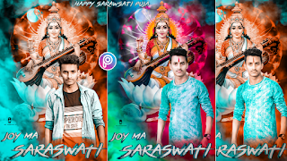 Picsart Saraswati Puja Special Photo Editing Concept 2020 || Joy Ma Saraswati Photo Editing