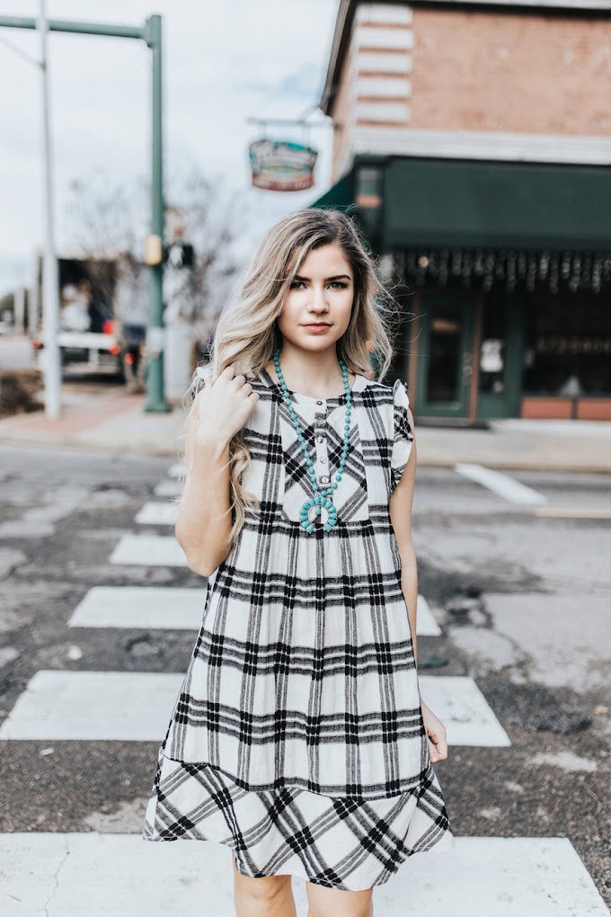 Turquoise x Plaid