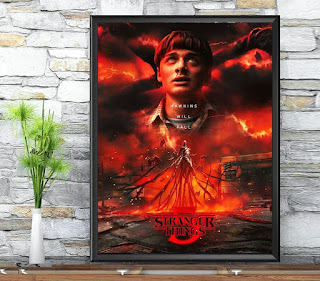 Stranger Things Season 5 Poster Hawkins Will Fall 2024 Art Decor