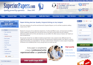 SuperiorPapers.Com Essay Writing Service Picture