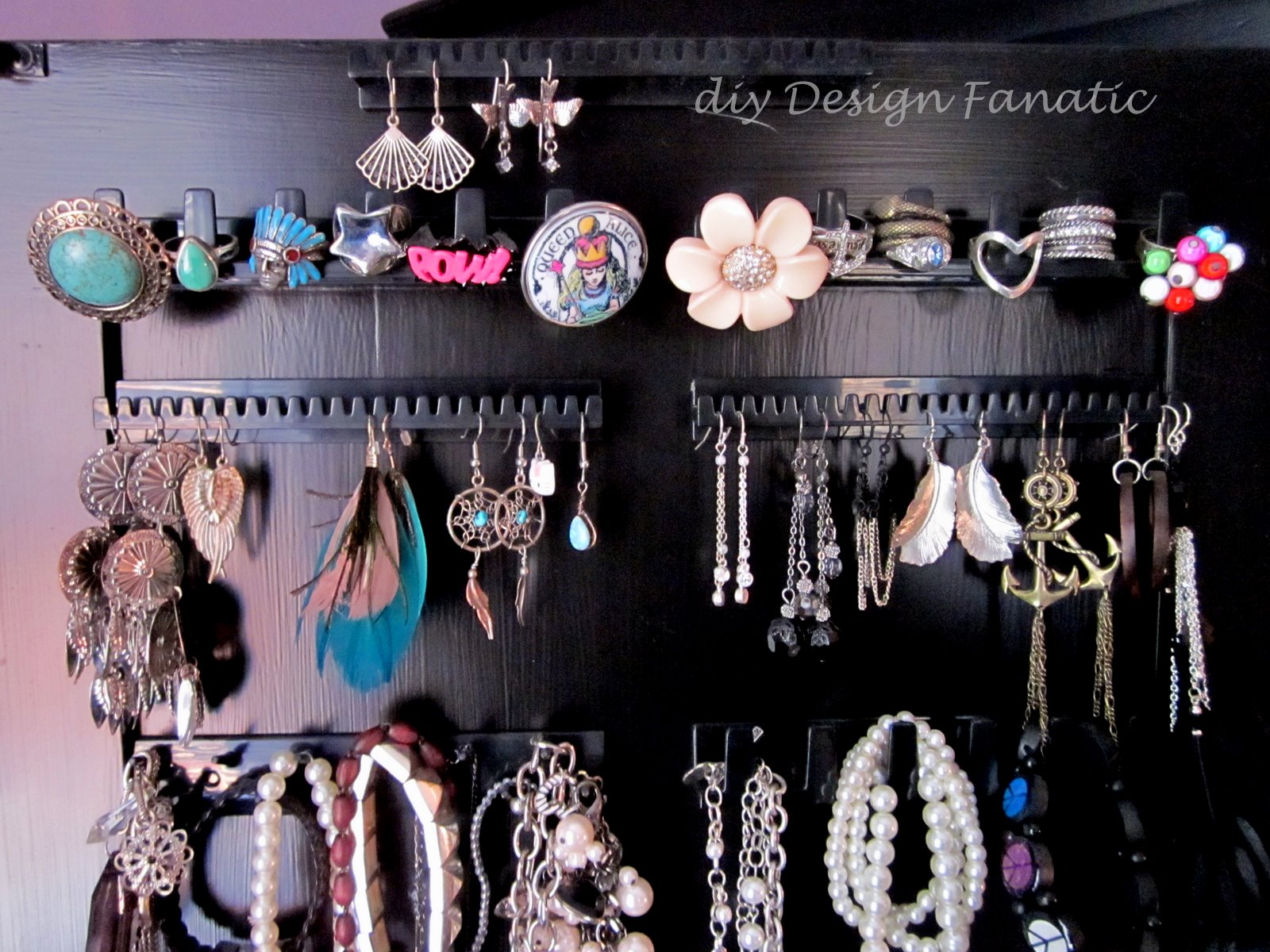 organized armoire, jewelry armoire, diydesignfanatic.com 