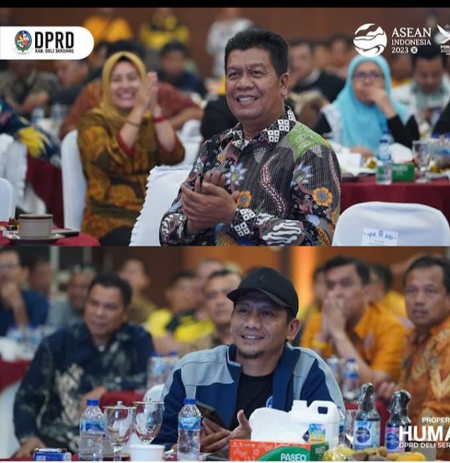 ANGGOTA DPRD, BAYU SUMANTRI AGUNG DAN IMRAN OBOS MENGHADIRI LAUNCHING JERSEY PSDS DELI SERDANG