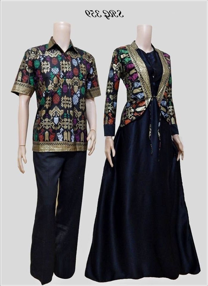  Model  Desain Baju  Batik  Modern  Terbaru Model  Couple 