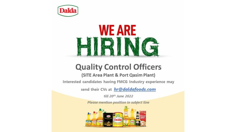 Dalda Foods Ltd Jobs Jun 2022