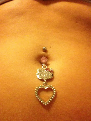 Belly Button Piercing Hello Kitty.