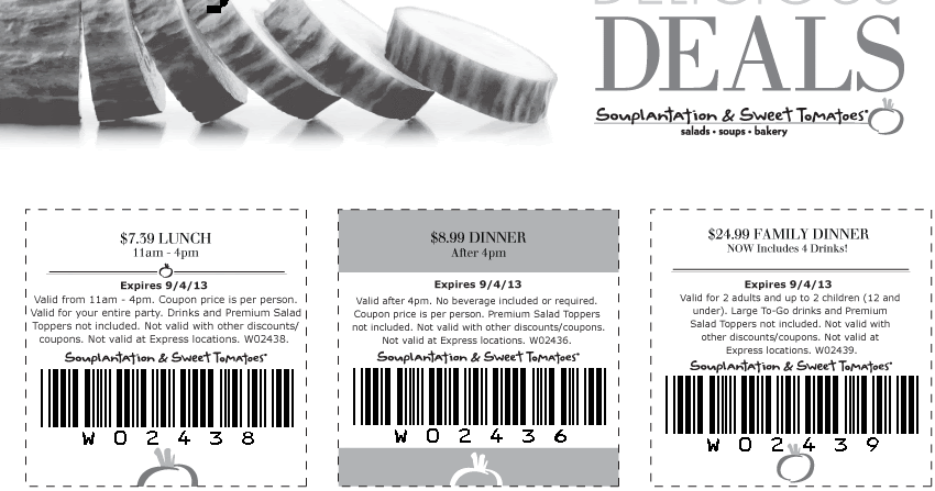 Coupon sweet tomatoes printable