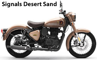 Royal Enfield Classic 350 Signals Desert Sand.