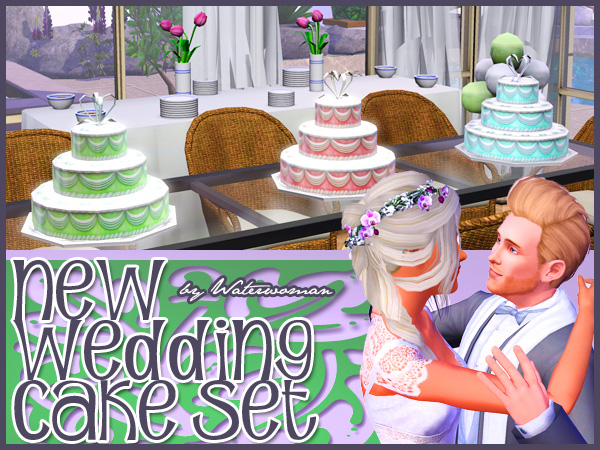 My Sims  3 Blog New Wedding  Cakes  by Water Woman