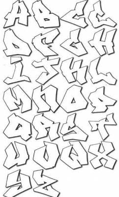 create graffiti sketches