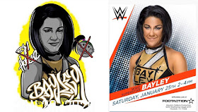 Houston Galleria Footaction Exclusive WWE Royal Rumble Bayley T-Shirt by Jesse Hernandez