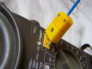 Instalaciones eléctricas residenciales - colocación del termoacoplador tipo K