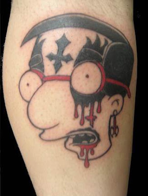 simpsons tattoos. The Simpsons Tattoos