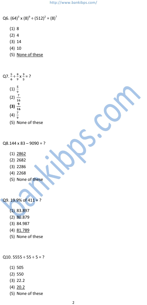 ibps aptitude syllabus