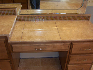 Granite Bathroom Vanity on Mooseheart Tile   Granite