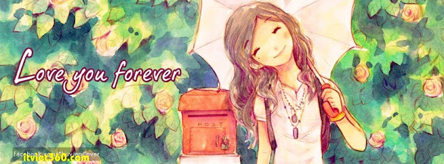 Ảnh bìa Facebook cho cặp đôi đang yêu - Cover FB timeline, Love you forever