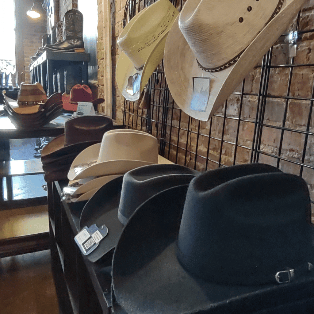 A variety of hats for men and women, the best in East Texas.