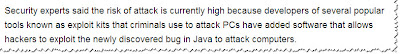 Java to attack computers