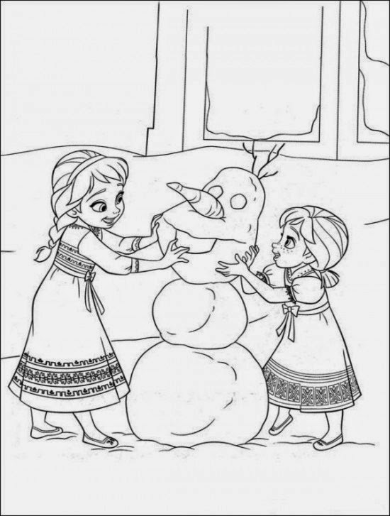 Desenhos do Frozen para Colorir e Imprimir