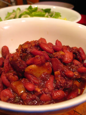 Terence Hill's Beans Exceptionally good with fresh baguette loaded with