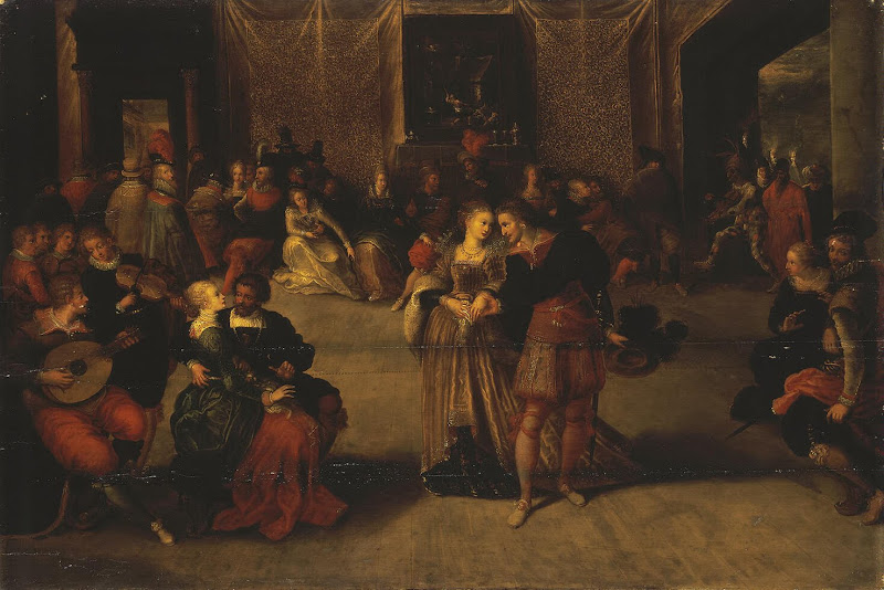 The Ball by Frans Francken II - Genre Painting from Hermitage Museum